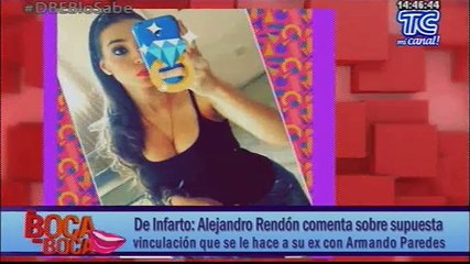 Alejandro Rendón comenta sobre supuesta vinculación que se le hace a su ex con Armando Paredes