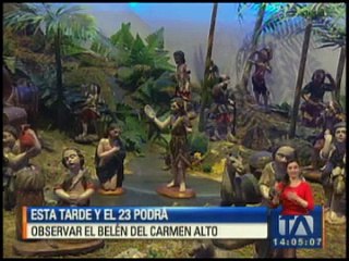 Esta tarde y el 23 podrá ver el Belén del carmen Alto