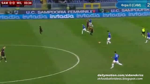 Sampdoria Fantastic Counter Attack - Sampdoria v. AC Milan Coppa Italia 17.12.2015 HD
