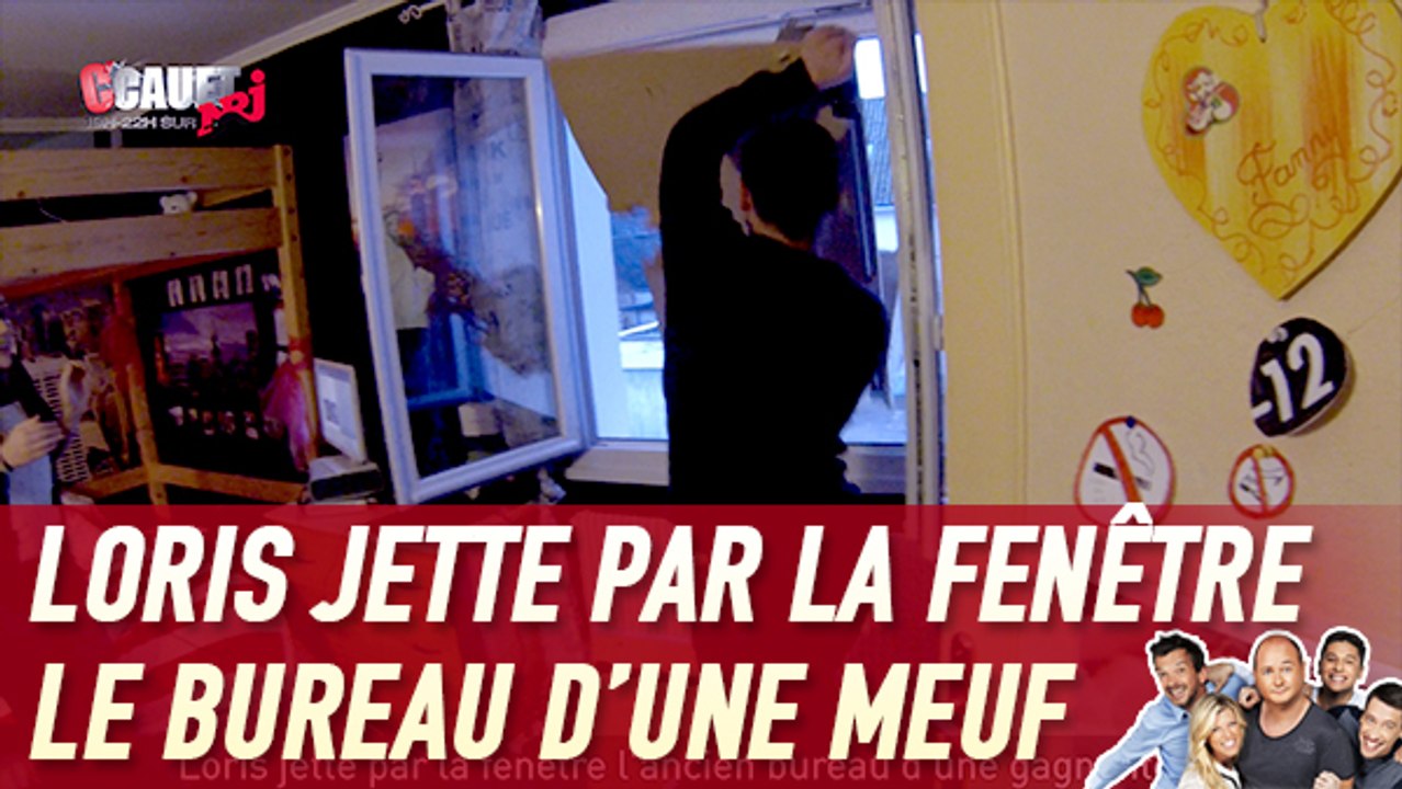 Loris jette par la fenêtre l'ancien bureau d'une gagnante BUT - C'Cauet sur NRJ