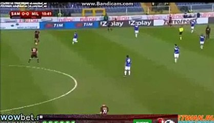 M. Niang  SUPER CHANCE SAMPDORIA 0-0 AC MILAN 17-12-2015 SERIE A