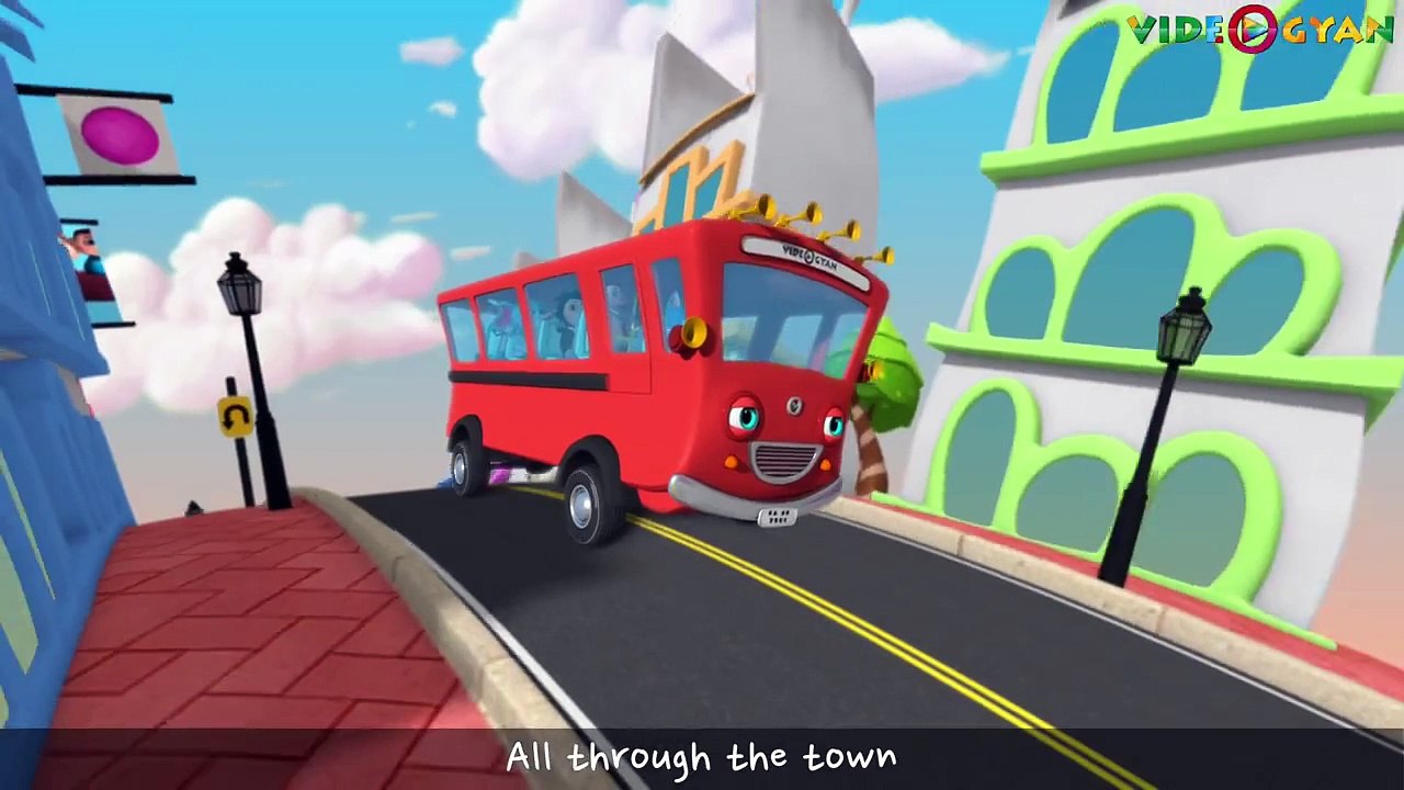 The Wheels On The Bus Go Round And Round Song | 3D Animation | Kids Songs | Videogyan