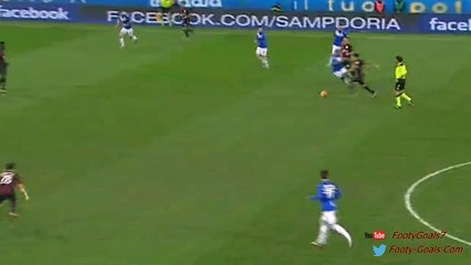 Sampdoria vs AC Milan 0-1 M'Baye Niang Goal  (Coppa Italia 2015)