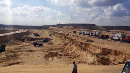 لقطات من حفرقناة السويس  الجديدة فى اول موقع حفر نوفمبر2014
