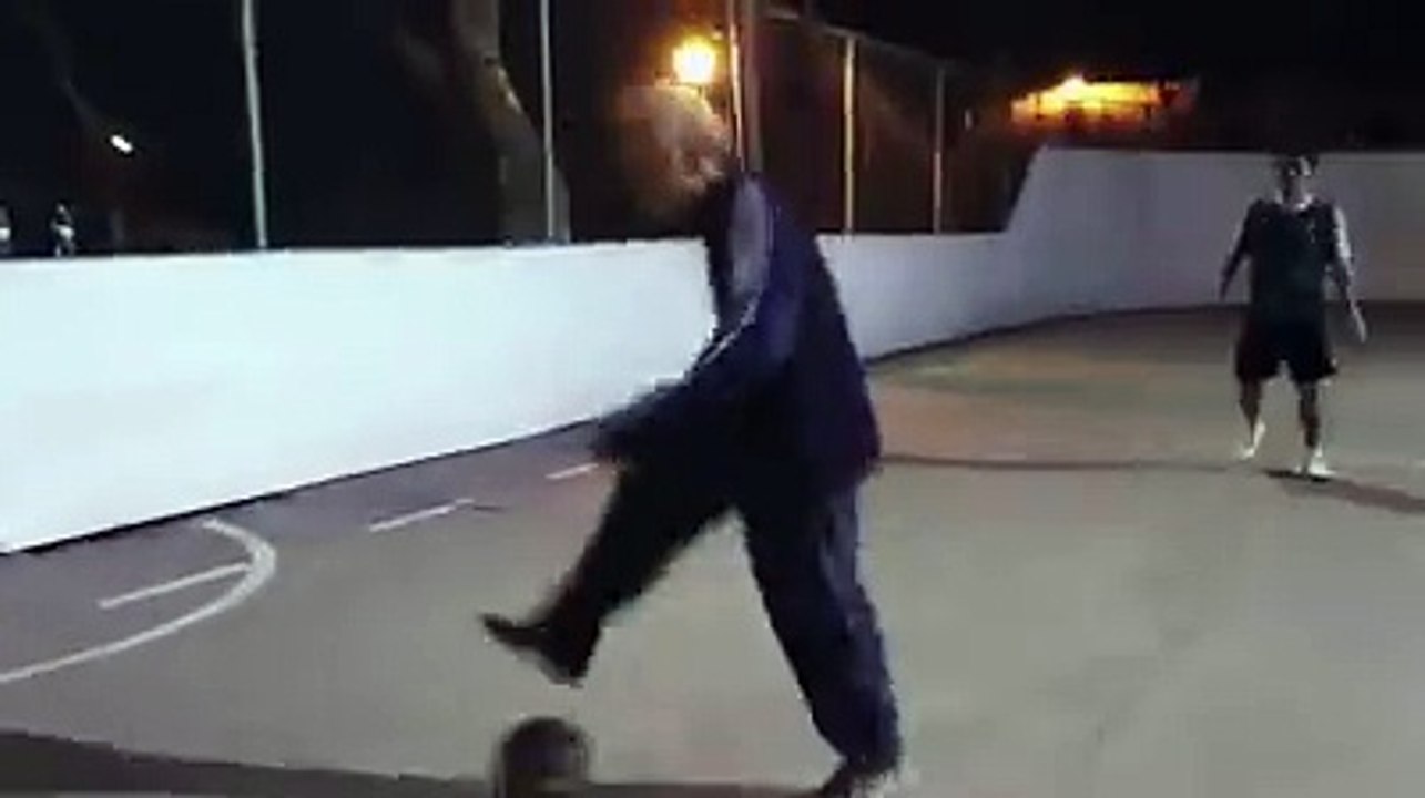 Dancing with soccer ball