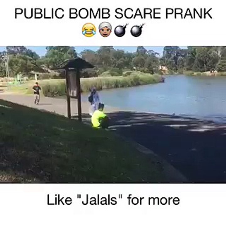 Public bomb scare prank