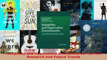 Halophiles and Hypersaline Environments Current Research and Future Trends PDF