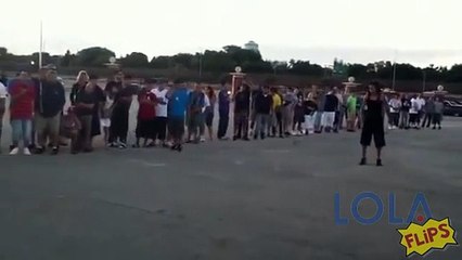 Man Jumps Over Speeding Car