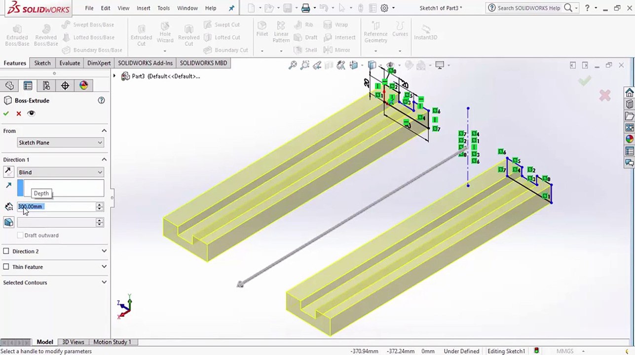 SolidWorks Crash Course Draw 2d then 3d Assemble Move Sketch 2d Print Diementions