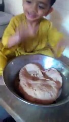 must watch how little kid is doing work