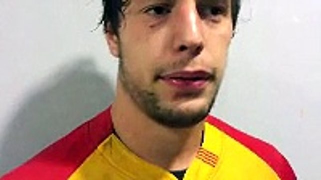 Karl Chateau après le match Béziers - USAP