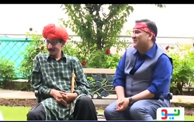 General Hameed Gul with Family in Sawa Teen Urdu Comedy Show by Neo News