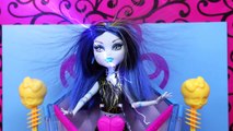 Frozen Disney Elsa and Barbie Meet Monster High Doll Frankie with Spiderman and Princess V