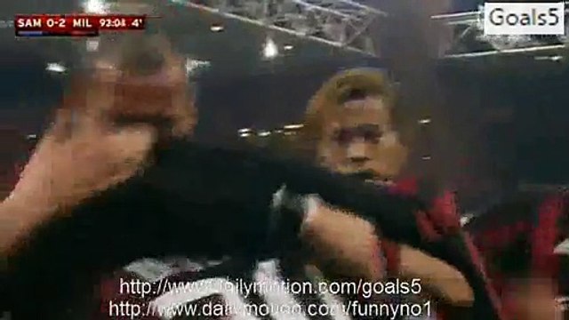 Carlos Bacca Goal Sampdoria 0 - 2 AC Milan Coppa Italia 17-12-2015