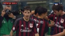 Carlos Bacca Goal - Sampdoria 0-2 AC Milan - 17-12-2015 Coppa Italia