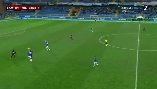 0-2 Carlos Bacca Goal - Sampdoria vs AC Milan 0-2 Coppa Italia 17-12-2015