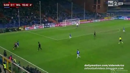Goal Bacca - Sampdoria 0 - 2 AC Milan Coppa Italia 17.12.2015 HD