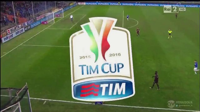 0-2 Carlos Bacca Goal Italy Coppa Italia Round 5 - 17.12.2015, Sampdoria 0-2 AC Milan