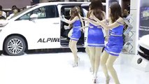 Alpine funny sexy moment with lovely girls Motor show 2015