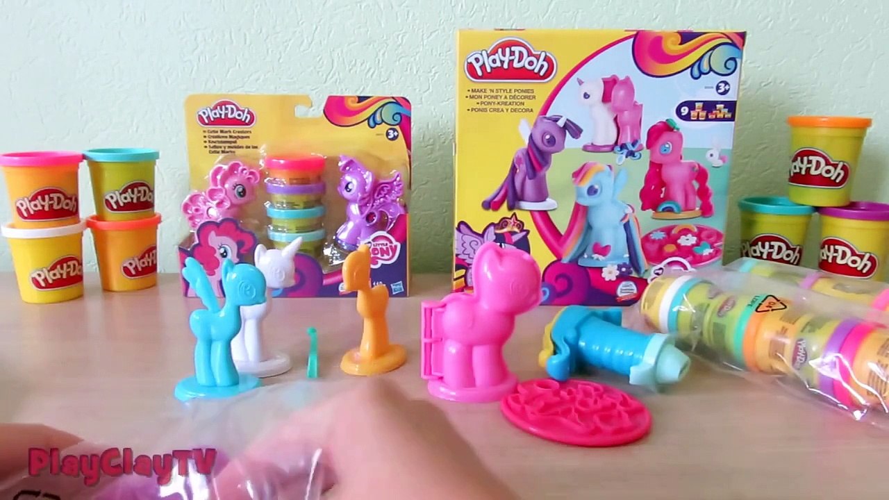 My Little Pony HD PlayDoh toys for kids unboxing PlayClayTV awesome TOYS мой маленький пон
