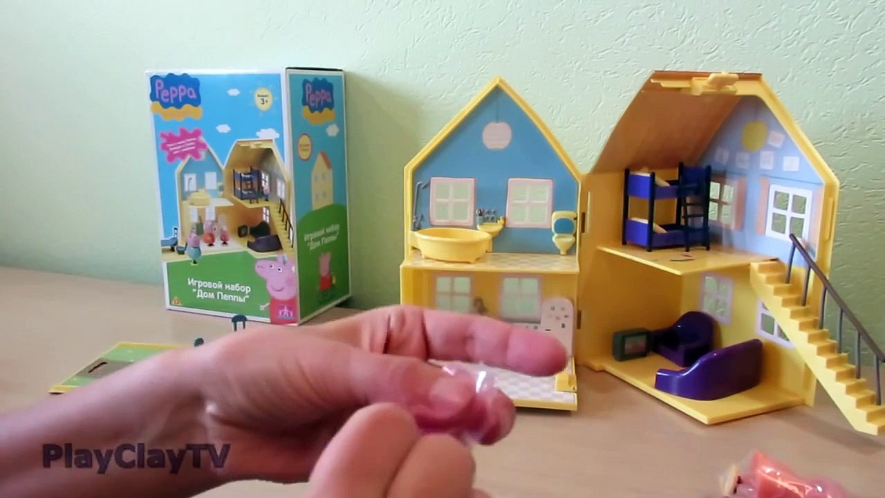 Peppa Pig HD the NEW House kids toys and Paw Patrol Chase the police PlayClayTV