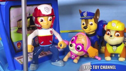 playing with toys PAW PATROL Parody Nickelodeon LOOKOUT PLAYSET Paw Patrol Toy Video parody