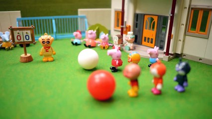 アンパンマンおもちゃアニメ おもちゃ対決 Anpanman Stop motion