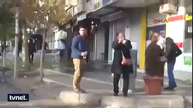 burası kürdistan diyen kadın ile polisin tartışması