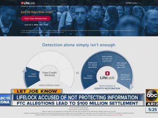LifeLock accused of not protecting information