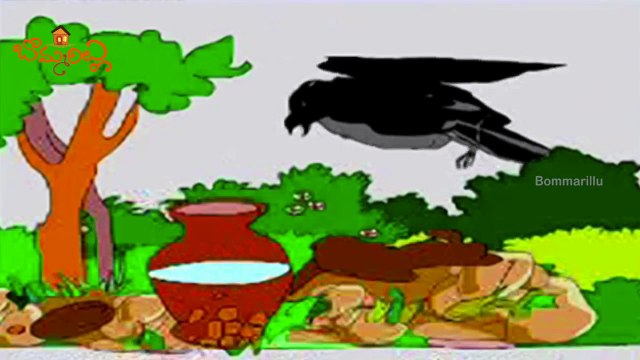 Clever Crow Story For Children | Telugu Moral Stories For Kids | Telugu Animated Short Sto