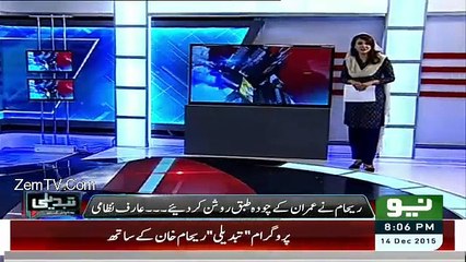Tabdeeli Reham Khan Kay Saath: 14th December 2015
