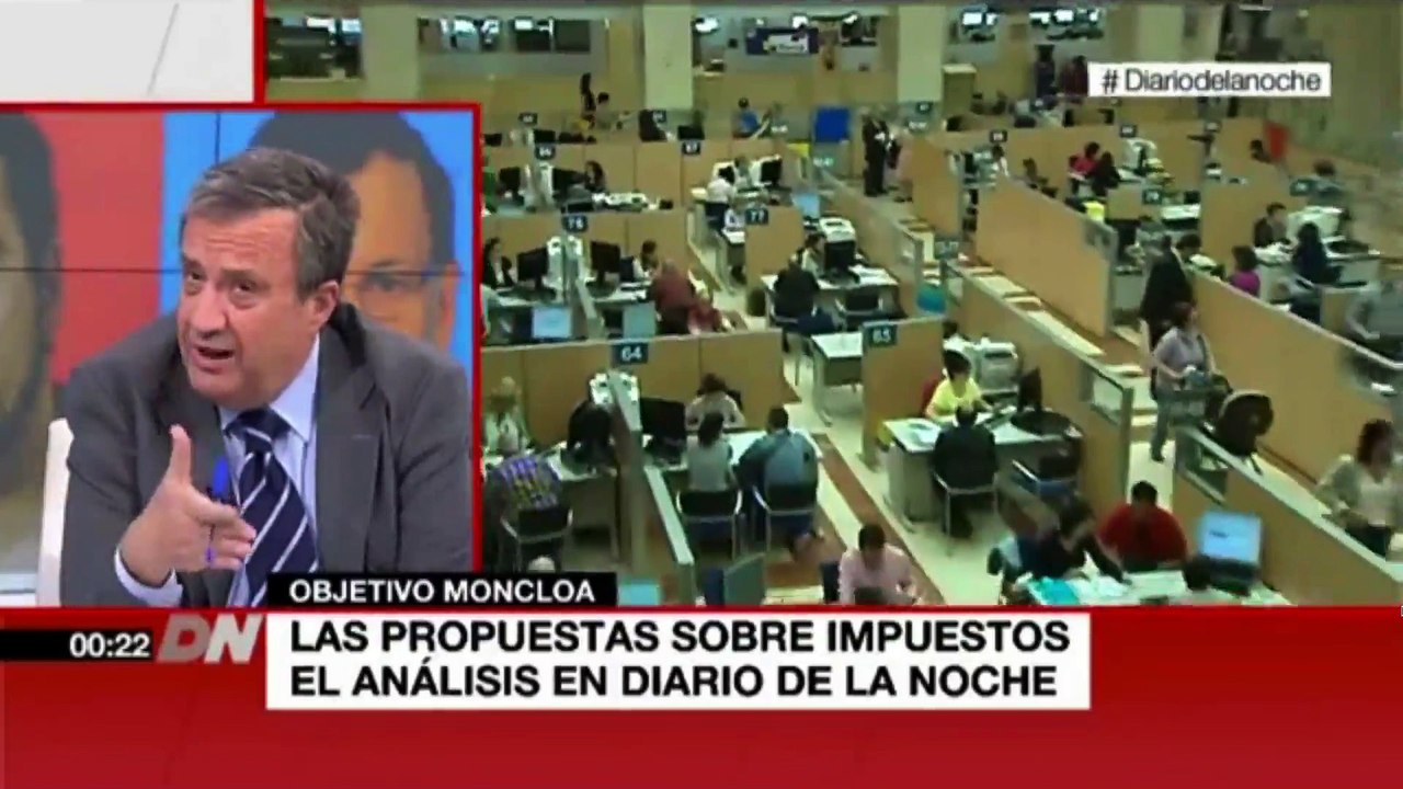 Juan Ramón Rallo debate sobre las propuestas fiscales (Diario de noche : 16-12-15)