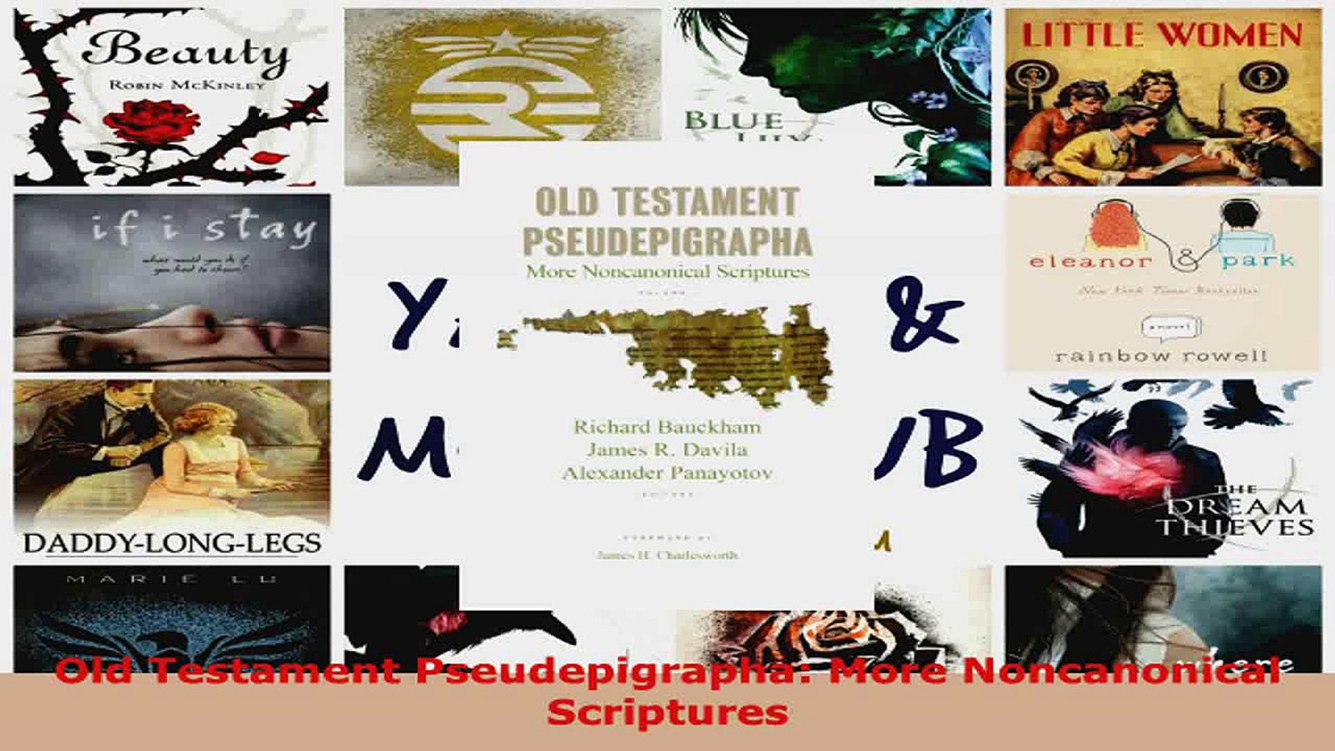 Old testament pseudepigrapha ivrejected scriptures audio bible