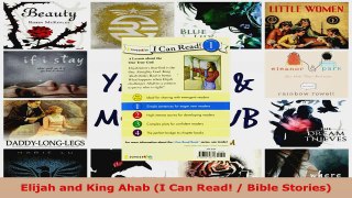 Read  Elijah and King Ahab I Can Read  Bible Stories EBooks Online