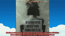 Malingering and Deception in Adolescents Credibility Assessment in Clinical and Forensic