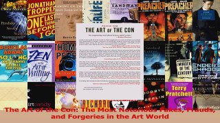 The Art of the Con The Most Notorious Fakes Frauds and Forgeries in the Art World Read Online