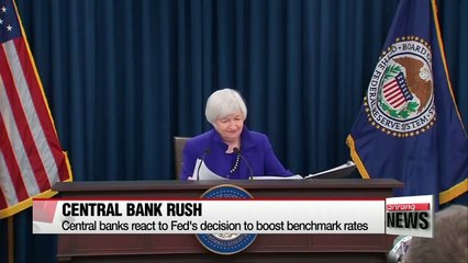 Central banks react to Fed's decision to boost benchmark rates