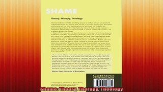 Shame Theory Therapy Theology