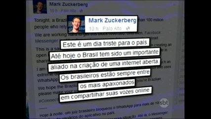 Bloqueio do WhatsApp foi comentado em várias partes do mundo