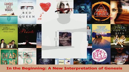 PDF Download  In the Beginning A New Interpretation of Genesis Read Full Ebook