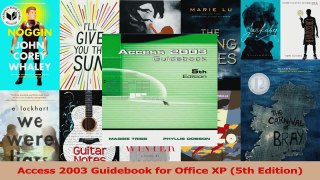 Download  Access 2003 Guidebook for Office XP 5th Edition Ebook Free