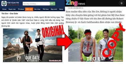 How Charlie Nguyen movie "Teo Em" plagiarize "Due Date" - Vietnamese newspapers show how director Charlie Nguyen copy!