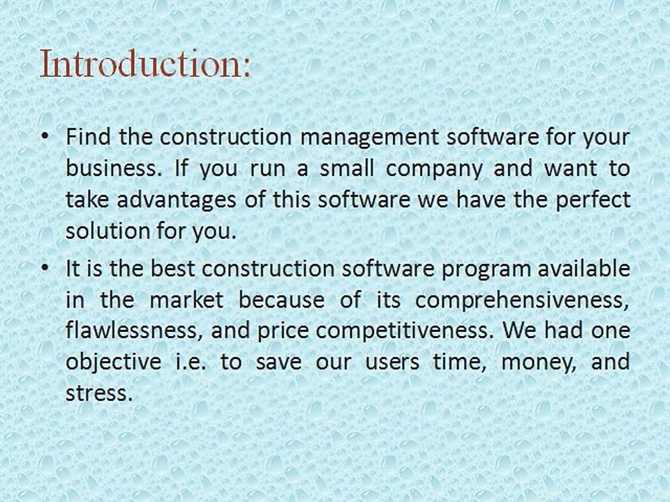 Choose Construction Project Management Software for your Business
