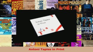 Download  Antoni Tapies in Print Ebook Online