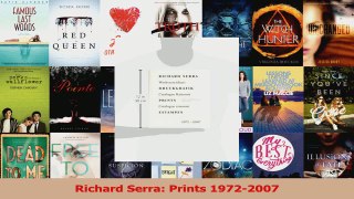Read  Richard Serra Prints 19722007 Ebook Free