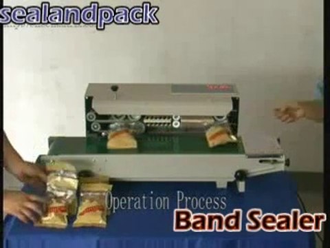 Máy ép túi đường, máy ép mép(miệng)túi bánh kẹo, máy ép bao nilon liên tục FR900, máy ép túi y tế