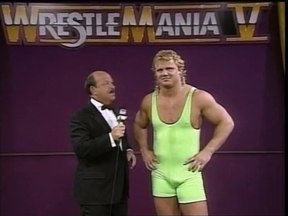 WWF Wrestlemania V - Mr. Perfect Bonus Post-Match Interview