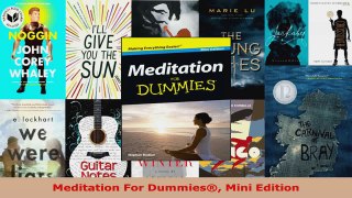 Read  Meditation For Dummies Mini Edition PDF Free