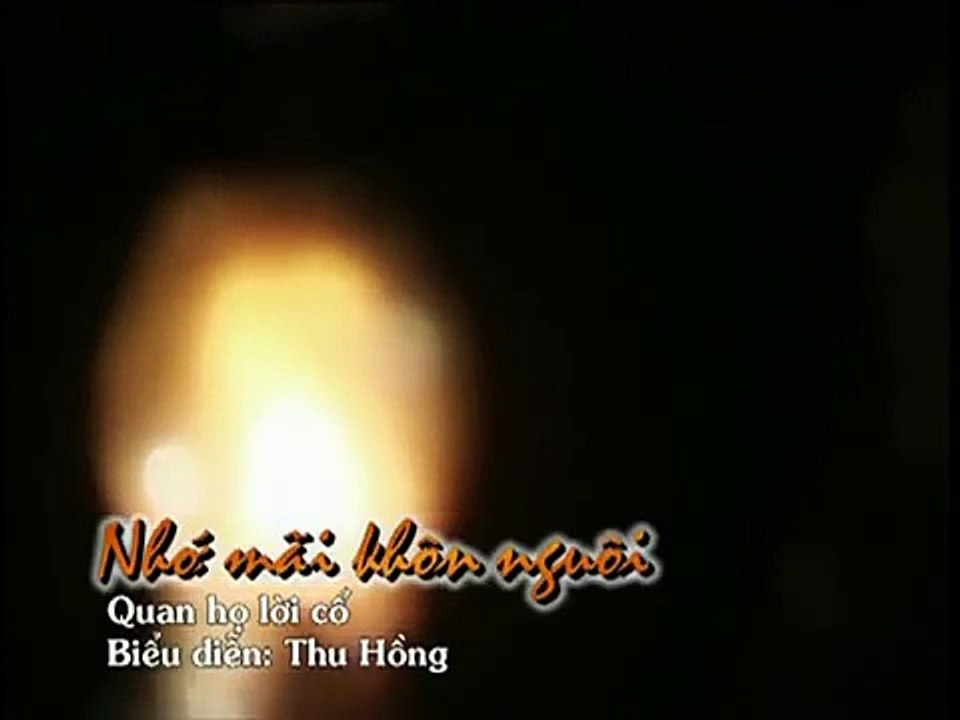 Nhớ mãi khôn nguôi- Quan họ lời cổ - Lương Thu Hồng
