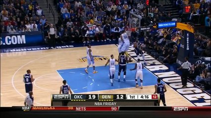 Kevin Durant, son layup à la Dr. J face à Denver